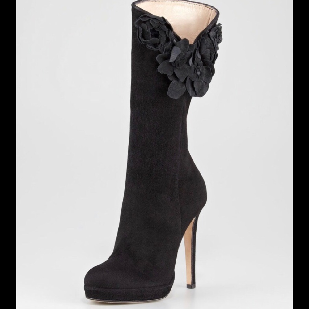Oscar de la Renta Carmen Flower Boot